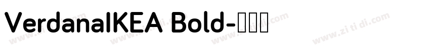 VerdanaIKEA Bold字体转换